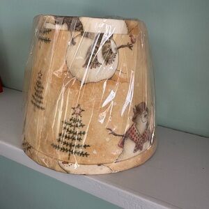 New Small Snowman Design 5.5” Fabric Lampshade